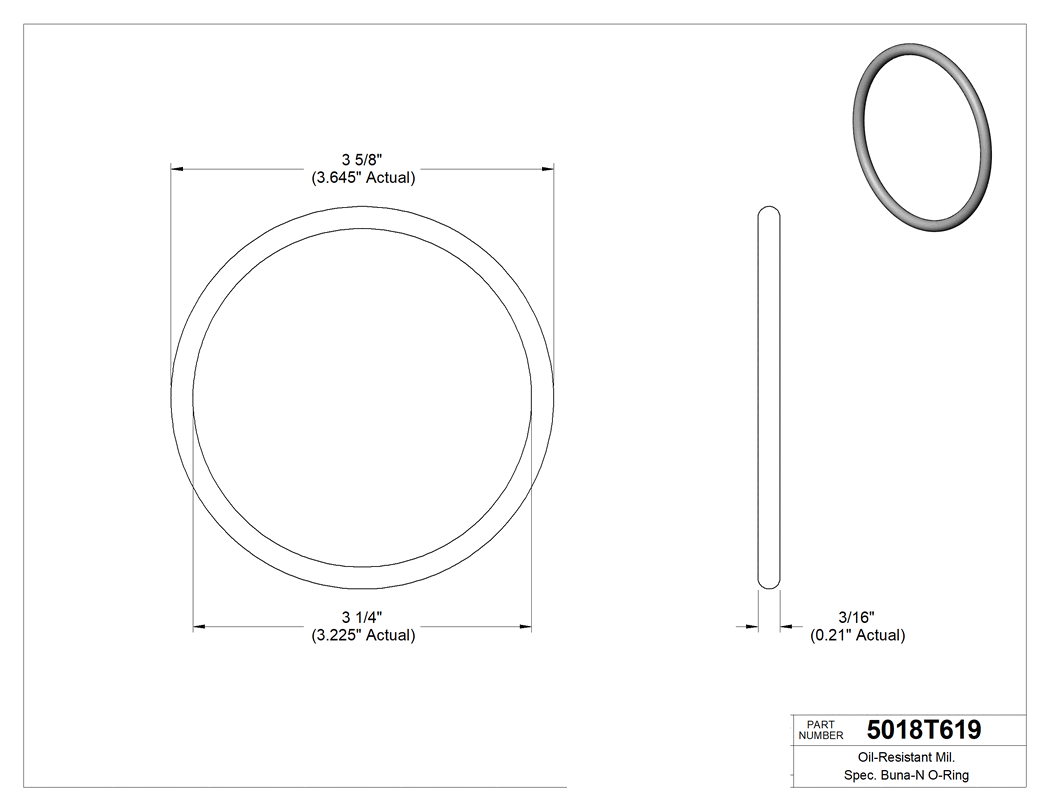 Technical drawing - 5018T619